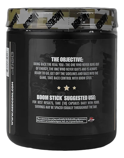 Redcon1 Boom Stick – Soporte de Testosterona de Alta Potencia (100g / 30 Servicios)