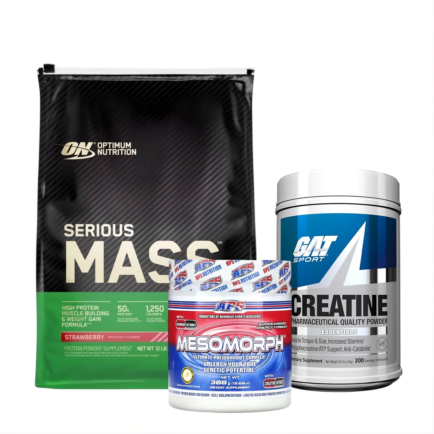 Combo Volumen Avanzado: Ganador + Creatina + Pre-Entreno
