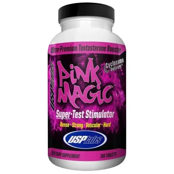 USPlabs Pink Magic – Potenciador de Testosterona y Dureza Muscular (180 Tabletas)