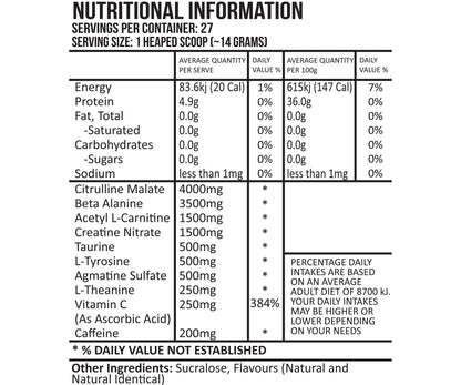 Saiyan Labz Kaioken Ultra Instinct Pre-Workout – 30 Servicios
