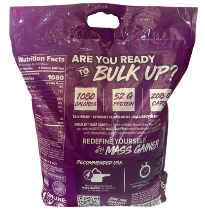Finaflex Mass Gainer – Ganador de Masa Muscular de Alto Rendimiento (15 lb / 6.8 kg)