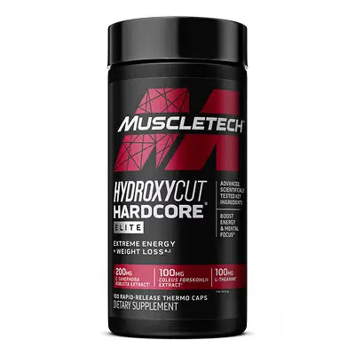 MuscleTech Hydroxycut Hardcore Elite – Termogénico de Alta Intensidad (110 Cápsulas)