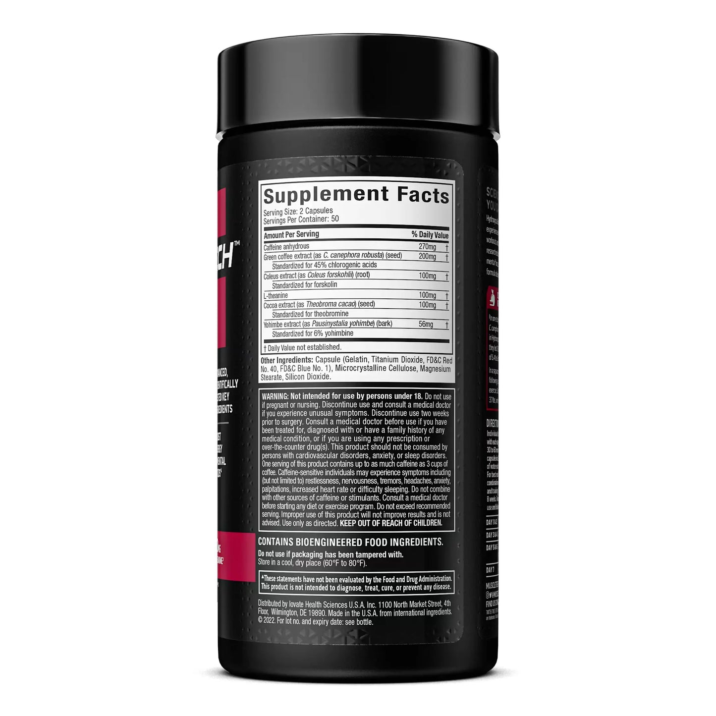MuscleTech Hydroxycut Hardcore Elite – Termogénico de Alta Intensidad (110 Cápsulas)