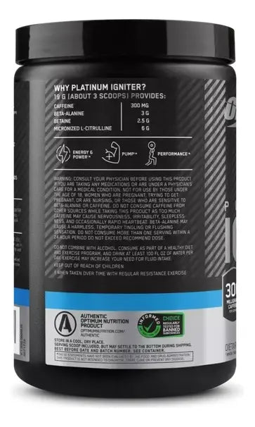 Optimum Nutrition Platinum Igniter 380gr