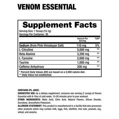 Dragon Pharma Venom Essential 30 Serv
